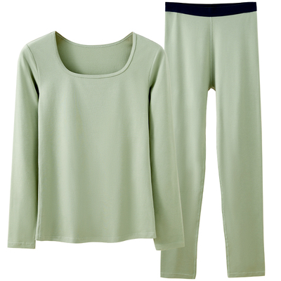 秋衣秋裤女精梳棉抗菌保暖冬季