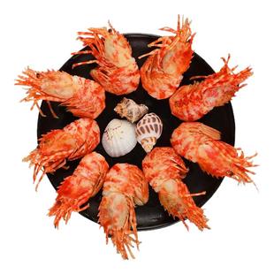 俄罗斯进口虾莱伯虾格陵兰虾 熟冻火龙虾1kg即食鬼海老虾北极甜虾