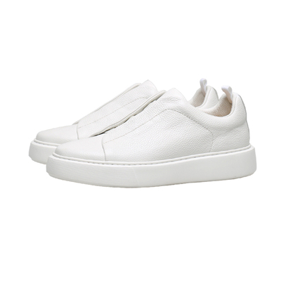 套脚简约休闲男鞋厚底板鞋小白鞋