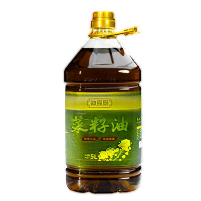 贵州农家压榨非转基因无添加无勾兑食用油菜籽油5L装