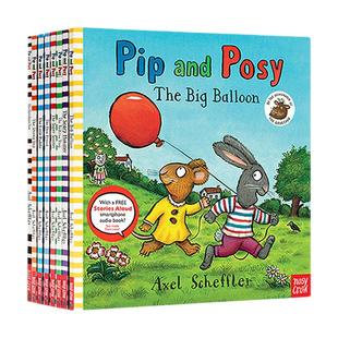 【自营】pip and posy 波西和皮普 英文原版启蒙绘本名家 Axel Scheffler 儿童图画故事书 Friendly Snail