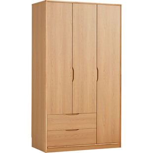 林氏家居原木风大衣柜家用卧室衣橱小户型成品柜家具木业林沐系列