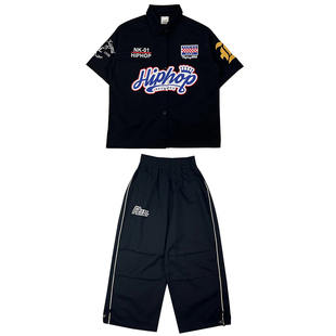 乐咪酷嘻哈童装潮牌街舞儿童潮服美式女孩套装hiphop街舞男童服装