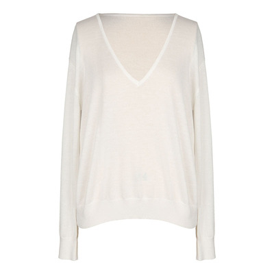 针织套头V领宽松基础针织衫
