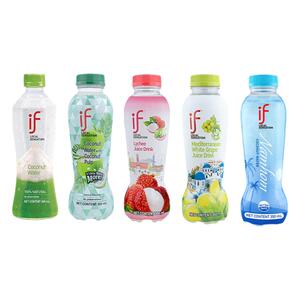 泰国原装进口if椰子水香椰肉葡萄水荔枝水350ml*24瓶整箱果汁饮料