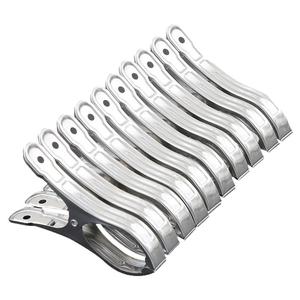 大号不锈钢夹子家用晾衣夹晾被子小夹子强力防风夹晒衣服夹子衣架