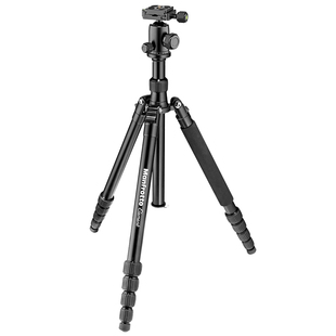 Manfrotto/曼富图  Element系列MKELEB5BK-BH反折式大号铝合金三脚架便携摄影支架专业相机脚架