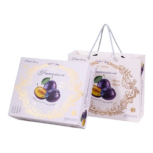 法国西梅包装盒礼盒空盒高档通用新疆加州欧洲李手提礼品盒批发