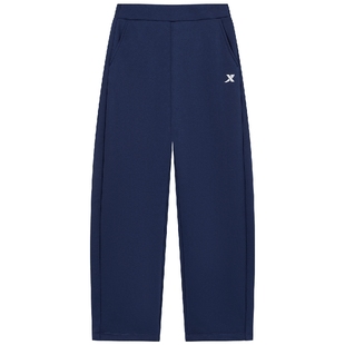 特步童装女童弯刀裤儿童加绒运动裤2025秋冬新款大童长裤保暖裤子