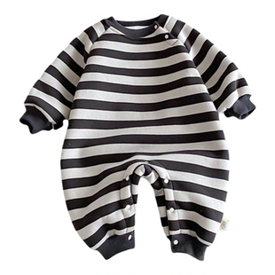 宝宝连体衣冬装小月龄婴儿衣服秋冬款可爱超萌韩系加绒加厚保暖服