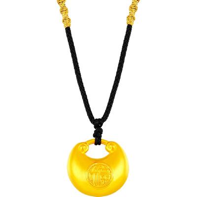 梦金园小红书胖福小金坨金吊坠