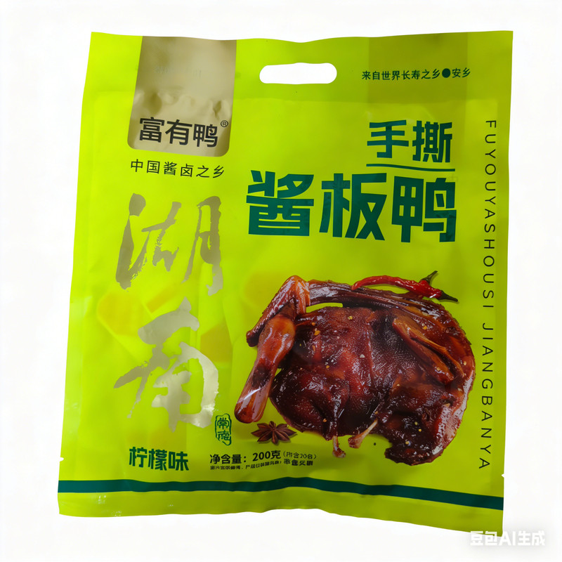 火车同款富有鸭酱板鸭卤味熟食