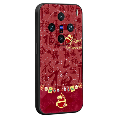 luckrider适用于vivox100高颜值手机壳V23o9A软胶V2313A防摔VoX100荷花雅韵v2313a新款彩绘。维沃x100父母用V