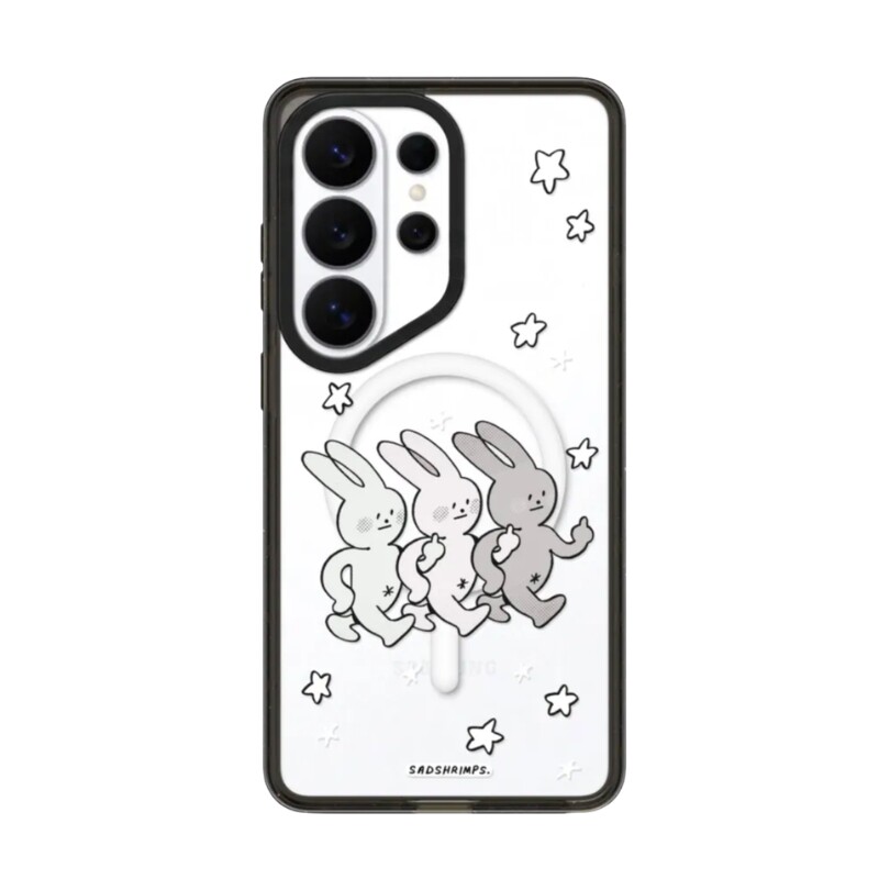 新款虾米中指兔三星手机壳防摔