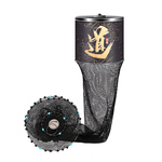 新款黑坑专用鱼护网钢圈加厚速干防挂编织大力马渔户渔护装鱼网袋