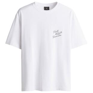 HM男装女装T恤冬季新款上衣时尚休闲圆领字母印花打底衫1034065