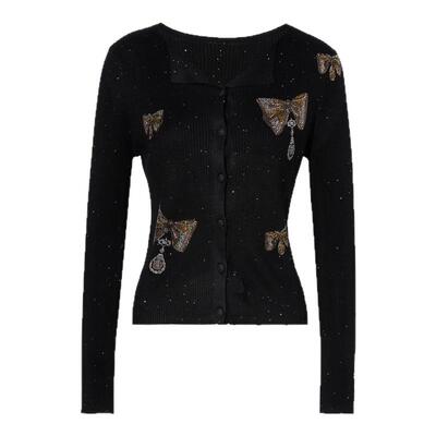 TCH烫钻满天星气质百搭针织开衫上衣女秋夏新款T75C43E1013