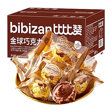 比比赞金球巧克力糖果8粒