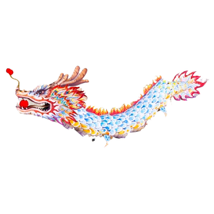 中秋节古风花灯手提儿童玩具手工diy过年装饰龙年古风灯笼龙灯