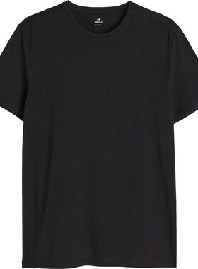 HM男装女装T恤夏季凉感COOLMAX®透气运动情侣装正肩短袖0948439