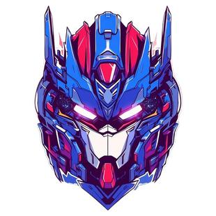 爆款擎天柱帅气机甲车贴现代装饰新款变形金刚汽车人防水贴画定制