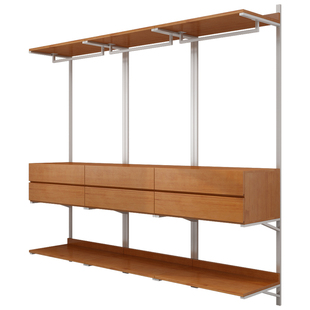 金属衣柜全实木2026新款爆款卧室家用铁艺钢架结构转角定制衣帽间