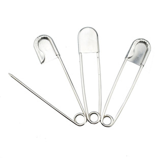 不锈钢大扣针钢丝别针超大号回形针安全扣针可悬挂重物大扣针