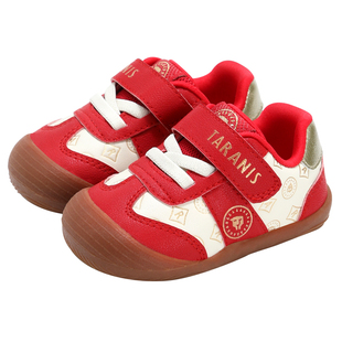 泰兰尼斯童鞋新年春秋新款宝宝鞋女童赤足鞋拜年男宝宝婴儿步前鞋