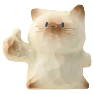 迷你猫猫PAI情绪盲盒小猫咪摆件桌面情绪稳定器工位电脑屏幕装饰