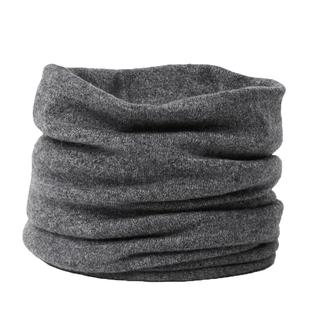 100%羊毛围脖女冬加厚保暖护颈脖套男秋冬季纯色针织套头围巾防寒