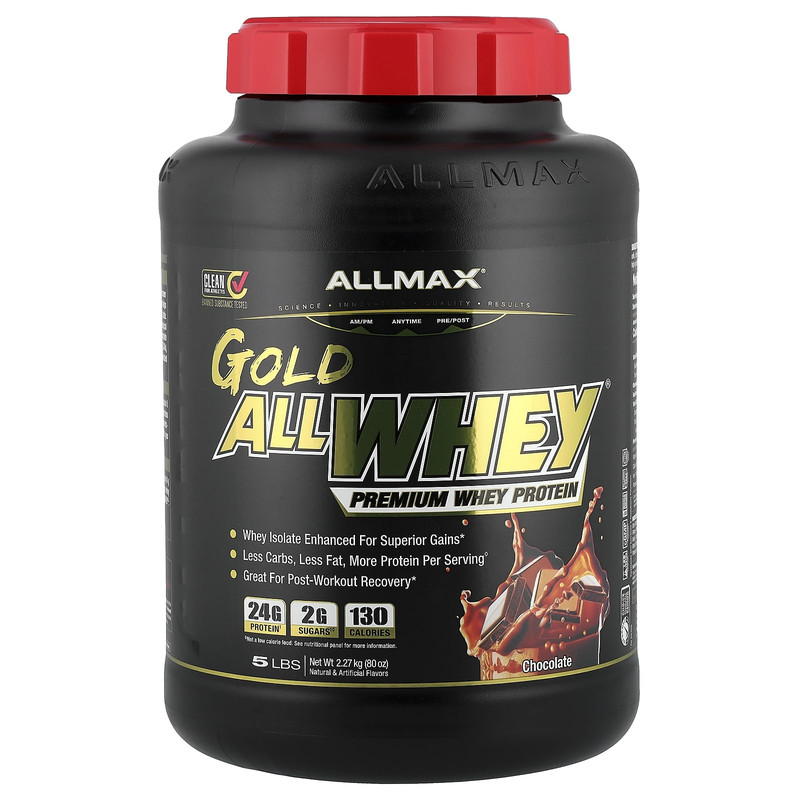 ALLMAX AllWhey Gold金标特优级全乳清蛋白粉健身增肌粉耐力