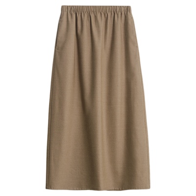 绵羊毛休闲百搭直筒半身裙