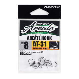 25新款日本DECOY胜一鱼钩AT31大眼单钩远投亮片钩鲈鱼鳜鱼鳟鱼钩