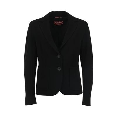 【自营】MaxMara女士Ginseng系列纯色单排扣通勤休闲醋酸西装外套