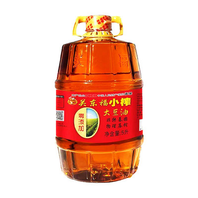 关东福小榨纯东北笨榨压榨大豆油