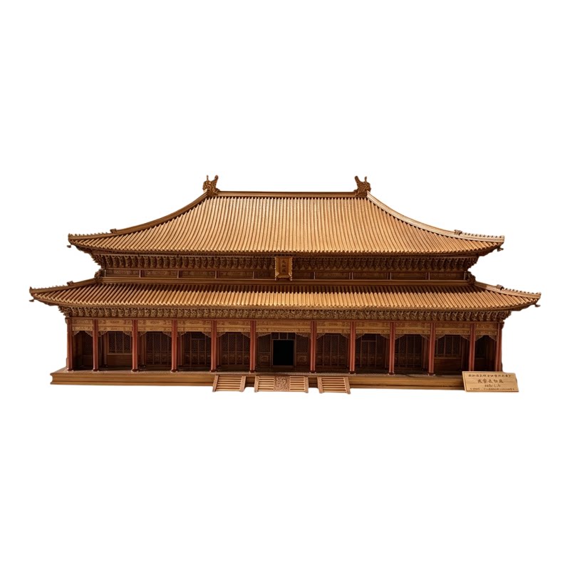 北京太和殿中式东阳木雕摆件特价