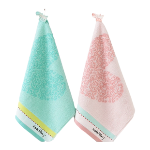 金号毛巾方巾擦手巾凯斯·哈林涂鸦艺术系列纯棉全棉柔软吸水A类