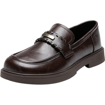 大东官方厚底乐福鞋女款2026新款夏季通勤女鞋jk鞋子英伦风小皮鞋