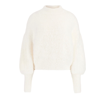 GUESS时尚简约风纯色毛针织衫