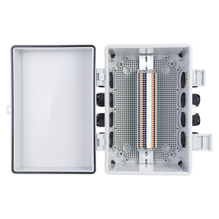 户外防水接线箱带端子直插式PT2.5接线盒信号线中继箱塑料配电箱