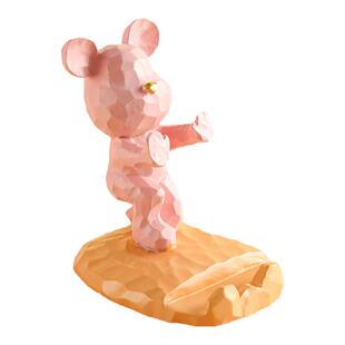 可爱暴力熊手机支架桌面ipad平板支撑架手机架卡通床头懒人小摆件