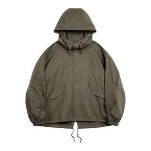 马登工装 美式复古M51连帽夹克军事风宽松纯棉鱼尾短款外套男春季