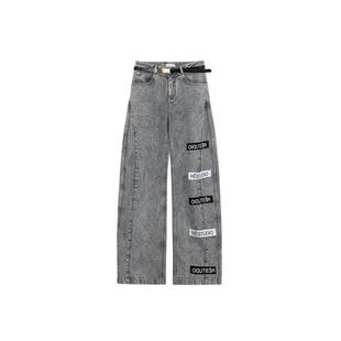 REVAN芮范设计师款摩登感香蕉廓形牛仔裤RM31302161