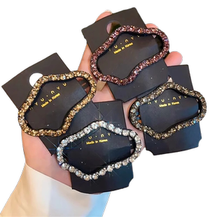 水钻云朵bb夹侧边夹子刘海前额发夹新款后脑勺碎发发卡女儿童头饰