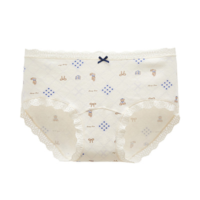 六只兔子全棉抑菌裆棉质三角裤