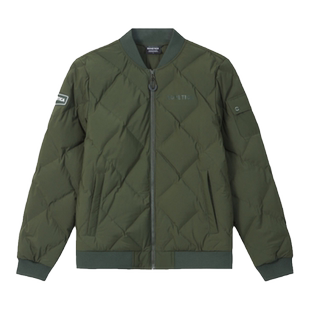 DUVETICA女士菱格纹飞行员夹克鹅绒羽绒服VDDJB0236