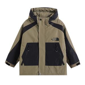 罗蒙男童羽绒服儿童冲锋衣三合一户外服冬季保暖2024新款加厚外套