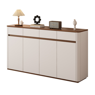 全实木鞋柜家用门口玄关柜现代简约靠墙一体客厅入户定制收纳柜子