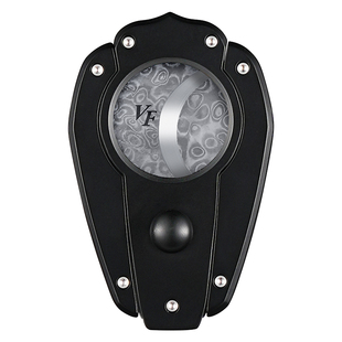 VANITY FAIR雪茄剪刀 大马士革钢烟波纹锋利双刃半自动开合雪茄刀