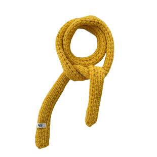 ins韩系糖果色细窄长条小围巾女秋冬季百搭装饰egg针织小领巾飘带